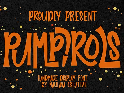 Pumpirols Handmade Display Font animation branding design font fonts graphic design illustration logo nostalgic