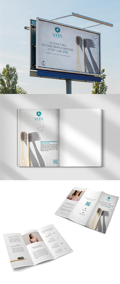 création d'une compagne publicitaire | vitabrosse adobe ads advertising affiche banner design flyer illustration