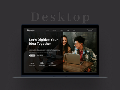Digital Agency Website design figma ui uiux