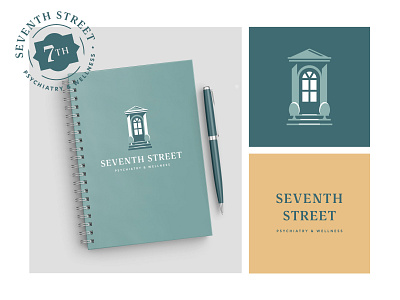 Seventh Street 7 branding brooklyn door doorway entrance logo porch psychiatry stairs street welcome wellness window