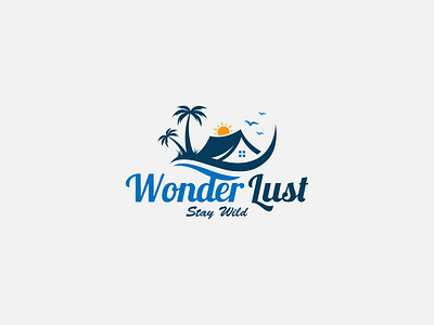 Wonder Lust - Logo Design branding design graphic design illustration logo minimal vector website design