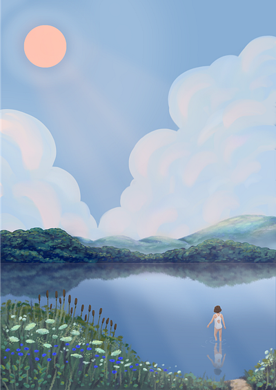 Summer dream - Digital Painting digital art digital painting illustration storytelling