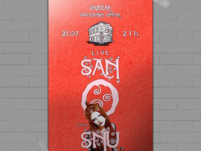 "San O Snu: Live Premiere" Show Poster ~ Lena, Zaječar 2023