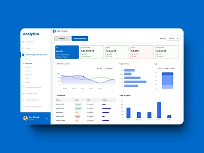Analytics Dashboard UI