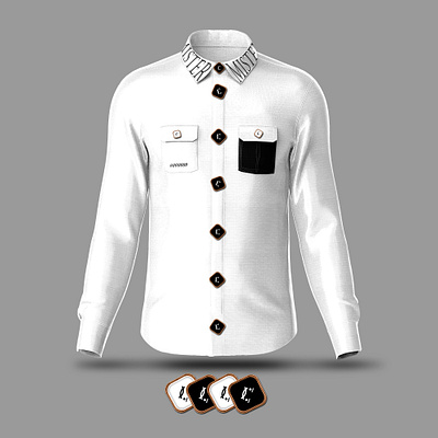 "MISTER MISTER" Merch ~ shirt + wooden magnetic buttons