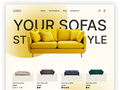 Sofas Website / Web Design / UI ui