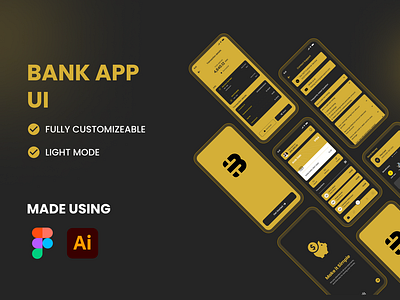 Banking App UI Design appdesign appmockup appui bankingapp bankingui cleandesign darktheme digitalbanking finance financialapp fintech fintechdesign minimalui mobileapp mobileux uianimation uiinspiration uiux userinterface uxdesign