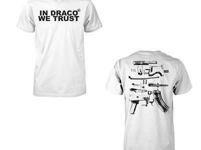 In Draco We Trust Shirt design illustration