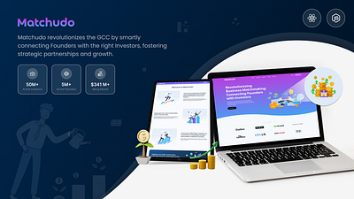 Matchudo - Bridging Entrepreneurs and Investors entrepreneurs figma investors ui webapp websitedesign