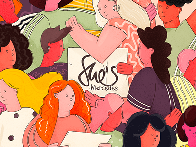 She's Mercedes empowering women illustration shes mercedes this girl can