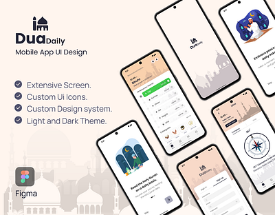 DuaDaily App Ui Design. app design graphic design interfacedesign mobile app mobiledesign ui uiux