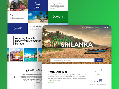 Tourism Web Design - Senelgo Tours branding designing landingpage tourism tourismwebsite travel ui websitedesigning