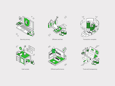 Blockchain Finance Illustration design illustration ui