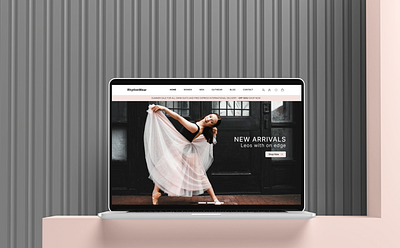 RhythmWear Ecommerce Website Landing Page Design animation branding dance dancewear design design heuristic design principal design trend ecommerce figma responsive design rhythm show ui ui ux design user experience user interface ux web design website