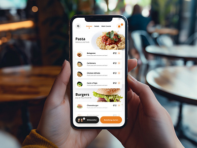 Restaurant dining Mobile App adobe xd burgers clean design design dinning food app mobile app mockup design pasta restaurant restaurant app