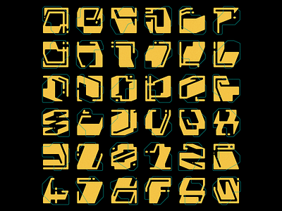 36 Days of Type - 2024. adobe adobe illustrator alphabet creative design graphic design letterforms lettering letters sci fi type typography vector