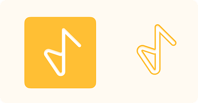 DailyUI #005 app icon design logo music yellow