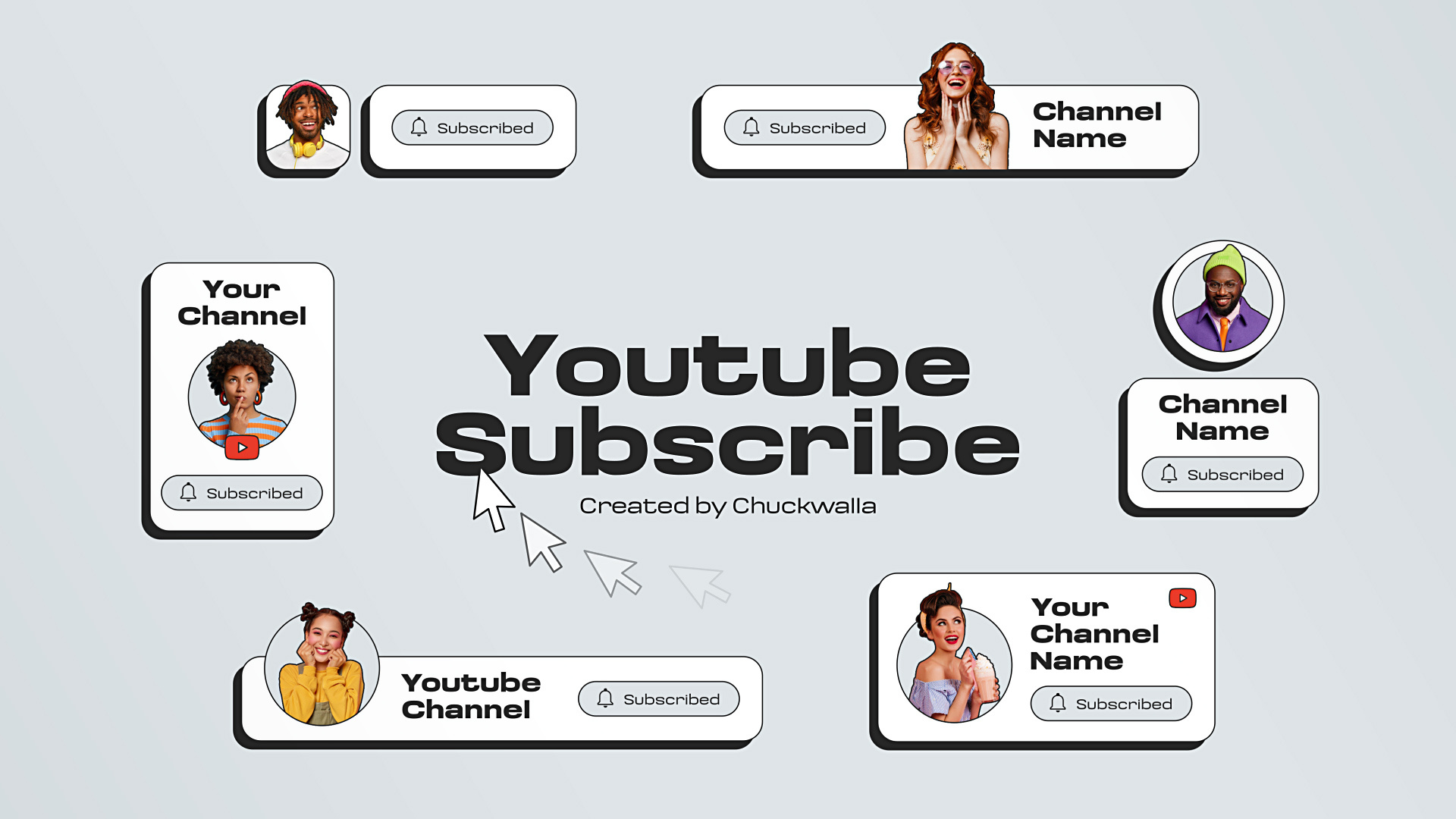 Youtube Subscribe (AE Template) aftereffects button click corporate design follow motiondesign motiongraphics opener socialmedia subscribe