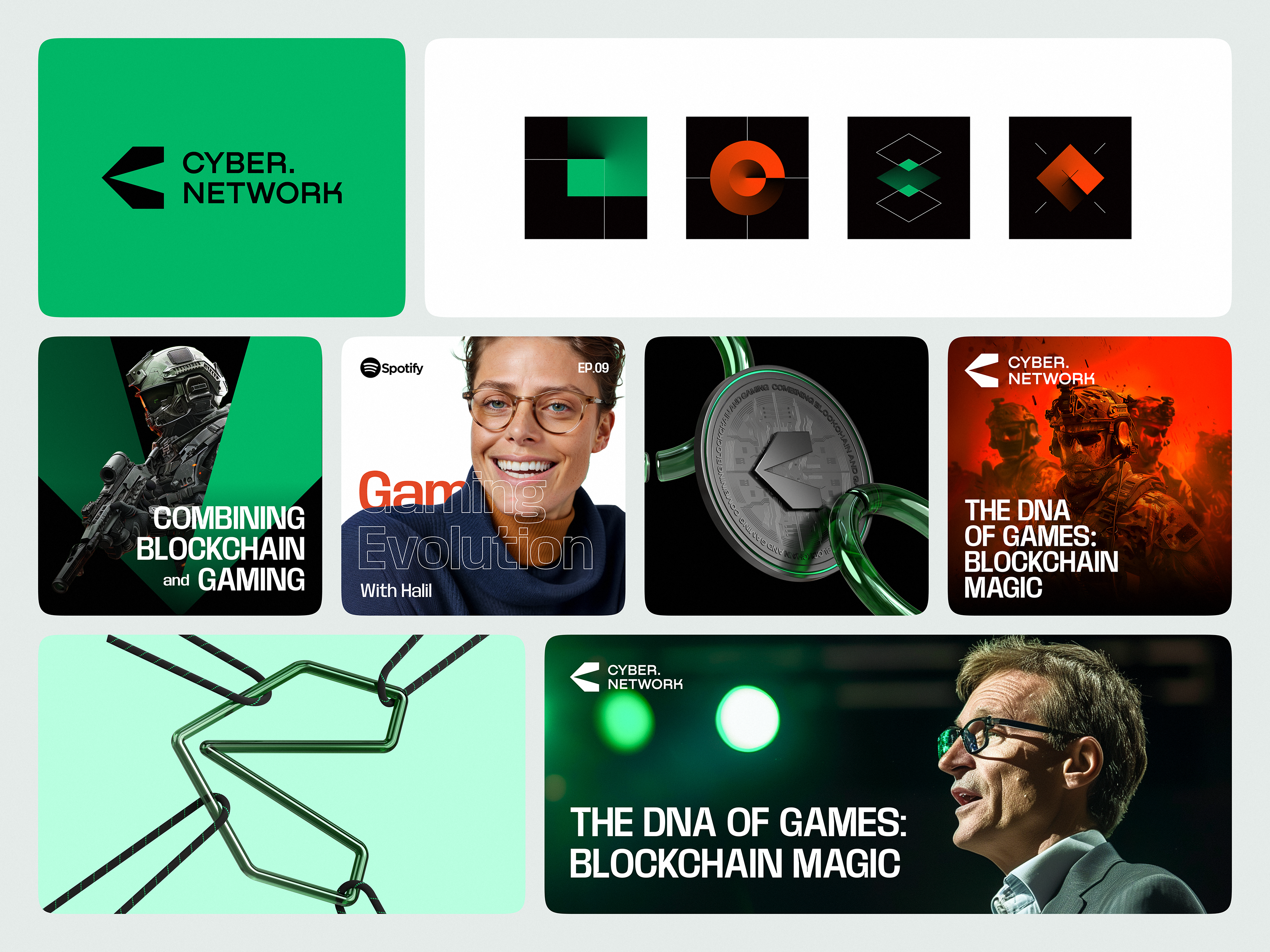 CyberNetwork: Branding 3d ai animation app blockchain branding crypto cyber design gaming graphic design illustration logo motion design