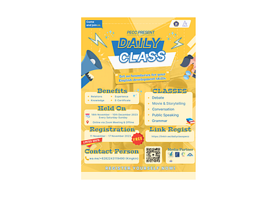 Daily Class Program Poster Design branding graphic design