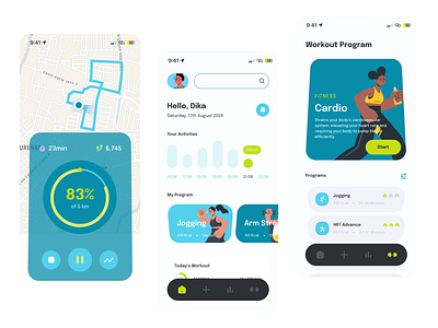 Workout Tracker Mobile App appdesign ui uidesign uiux