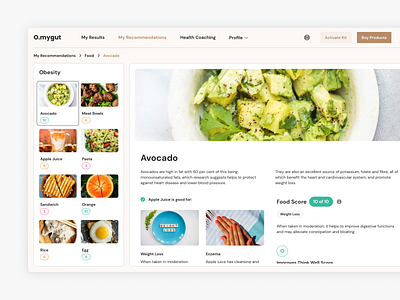 Food Recommendations Platform app app design dailyui dashboard doctor figma food healthcare meal medicine nutricion saas store ui userinterface ux web webapp