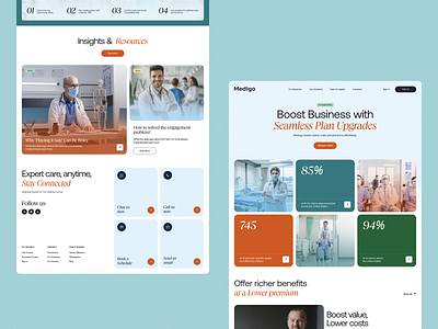 Medigo Health Care Website design doctor health health care health tracking healthcare hospital landing page medical medical care modern project science service ui web web design webdesign website