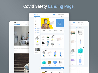 Covid Safety Theme Template branding design ecommerce illustration ui web design website design website template woocommerce wordpress