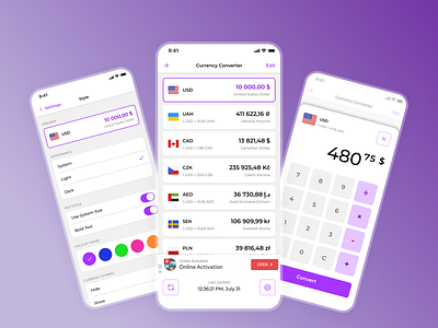 Currency Converter - iOS Mobile App converter currency design figma finance mobile app money ui ux