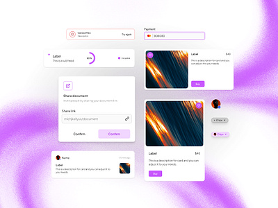 LOOSE - Design System Component brand identity branding component dark design design system figma graphic design illustration light minimalism mobile modern ui ui kit ui trends ux web