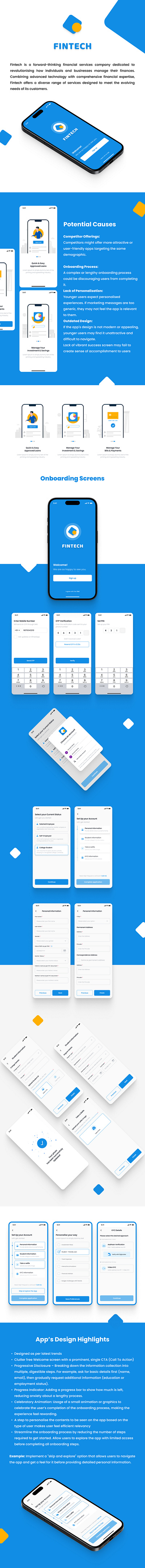 FINTECH Onboarding Steps UI banking fintech mobile app onboarding ui ux