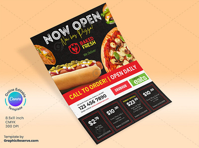 Restaurant Pizza Coupon Flyer Design Canva Template didargds fast food flyer flyer design flyer template pizza flyer restaurant restaurant flyer restaurant flyer template restaurant menu restaurant menu flyer