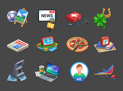 Icons art design digital graphic design icons illustration ui