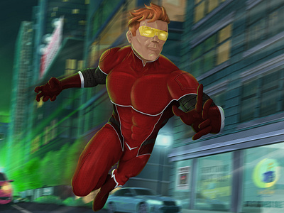 Streak Street character character design cityscape concept art creative process dc comics design digital illustration digital painting figure drawing graphic design hero illustration illustrator photoshop red super hero the flash visual development wacom