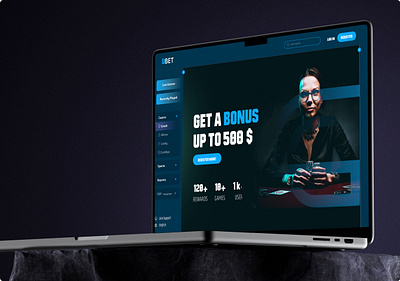 Gambling website UI design design gambling game graphic design landing page ui