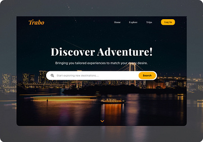 Travel Website Hero Section beginner design hero section ui uiux website