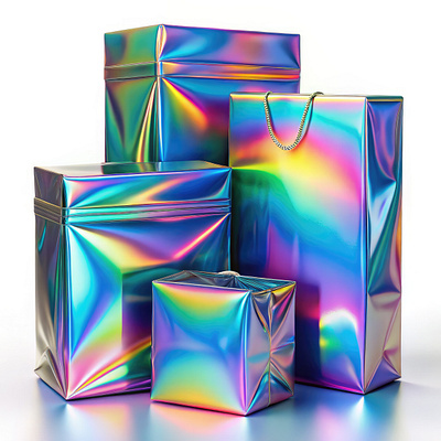 The Future of Packaging with Holographic Shine branding graphic design