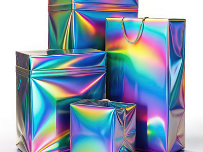 The Future of Packaging with Holographic Shine branding graphic design