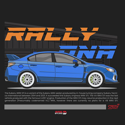 Subaru WRX digital art digital drawing illustration jdm subaru vector wrx