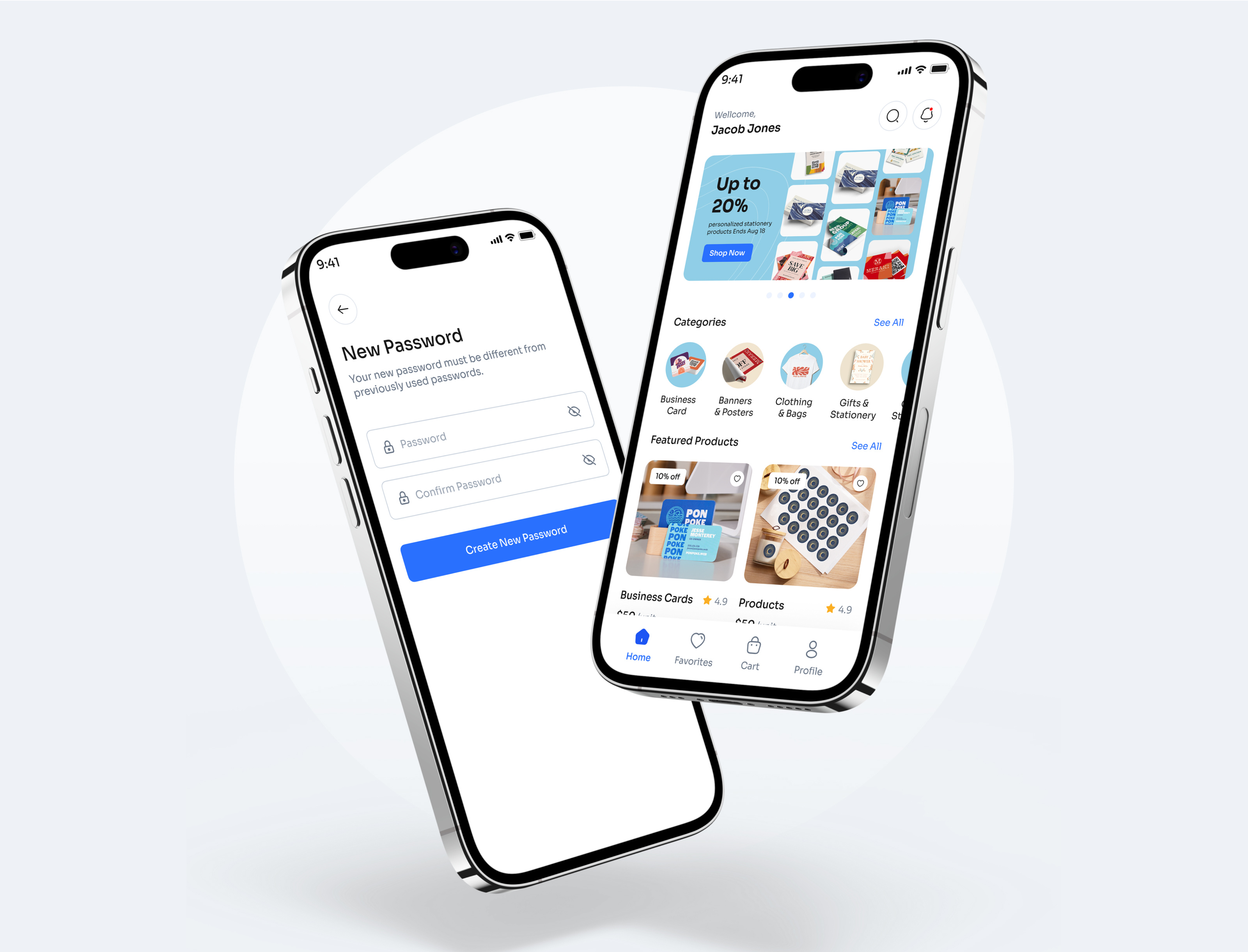 Example of Mobile App UX/UI Design For Mv Ps