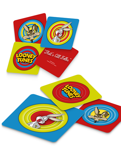 Tazos card exploration on Figma animation card design exploration figma graphic graphics looney motion product prototype tazos tunes warner