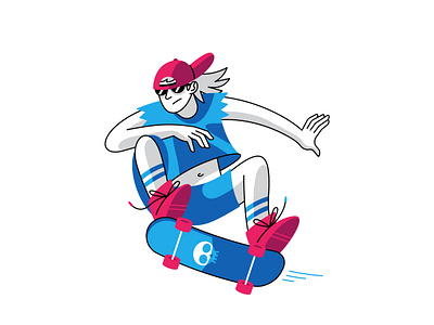 Rad Dude 1 art direction character character design dude graphic design illustration illustrator punk skateboard skateboarder vector vector art