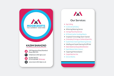 Vertical Service Card graphic art graphic design illustration photoshop printing vertical business card