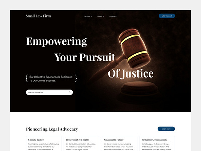 Law Firm Landing Page adviser advocate agency attorney consultancy defenseattorney design firm justice landing page law lawyer legal support ui uiux uiux design ux web website