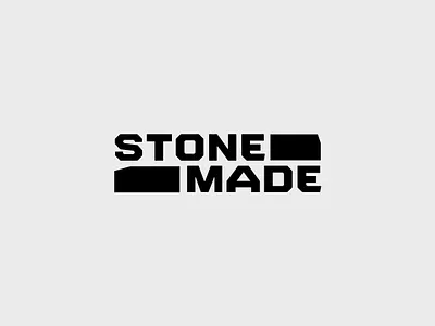 STONEMADE branding graphic design logo stone typography logo
