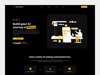 SaaS | UI/UX | Website Design ai ai startup ai website business website chatgpt homepage interface landing page product service startup startup business ui uiux uiux design user experince ux web design website design