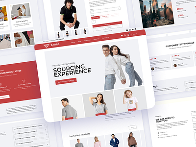 Zaars Apparel | Clothing Brand Website | UX/UI Design clothing website ecommerce website fashion website design home page design landing page design store design user experience design uxui design web design website design