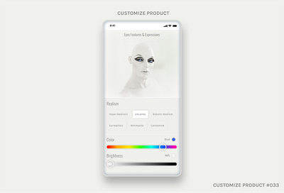 Customize Product #033 dailyui ui