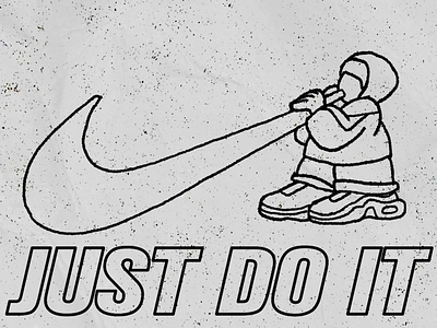 JUST DO IT animation blackandwhite branding drawing gif office ukraine work