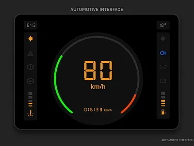 AUTOMOTIVE INTERFACE #034 dailyui ui